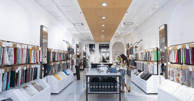 Mood Fabrics Chicago Loop Showroom