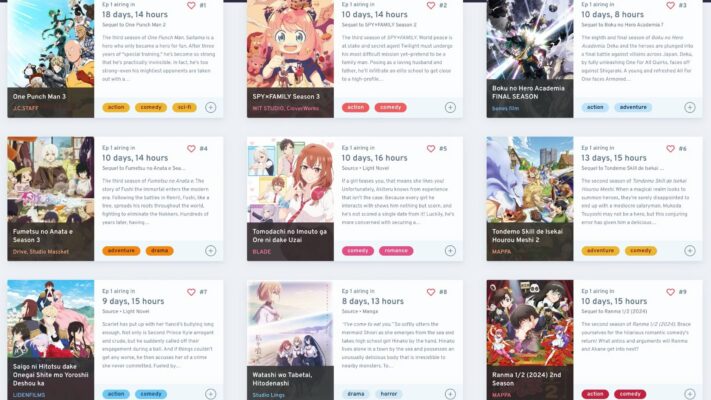 Anime sampler fall 2025
