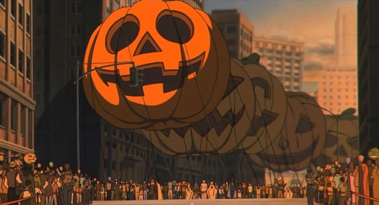 Jack-o-lantern floats from Cowboy Bebop film