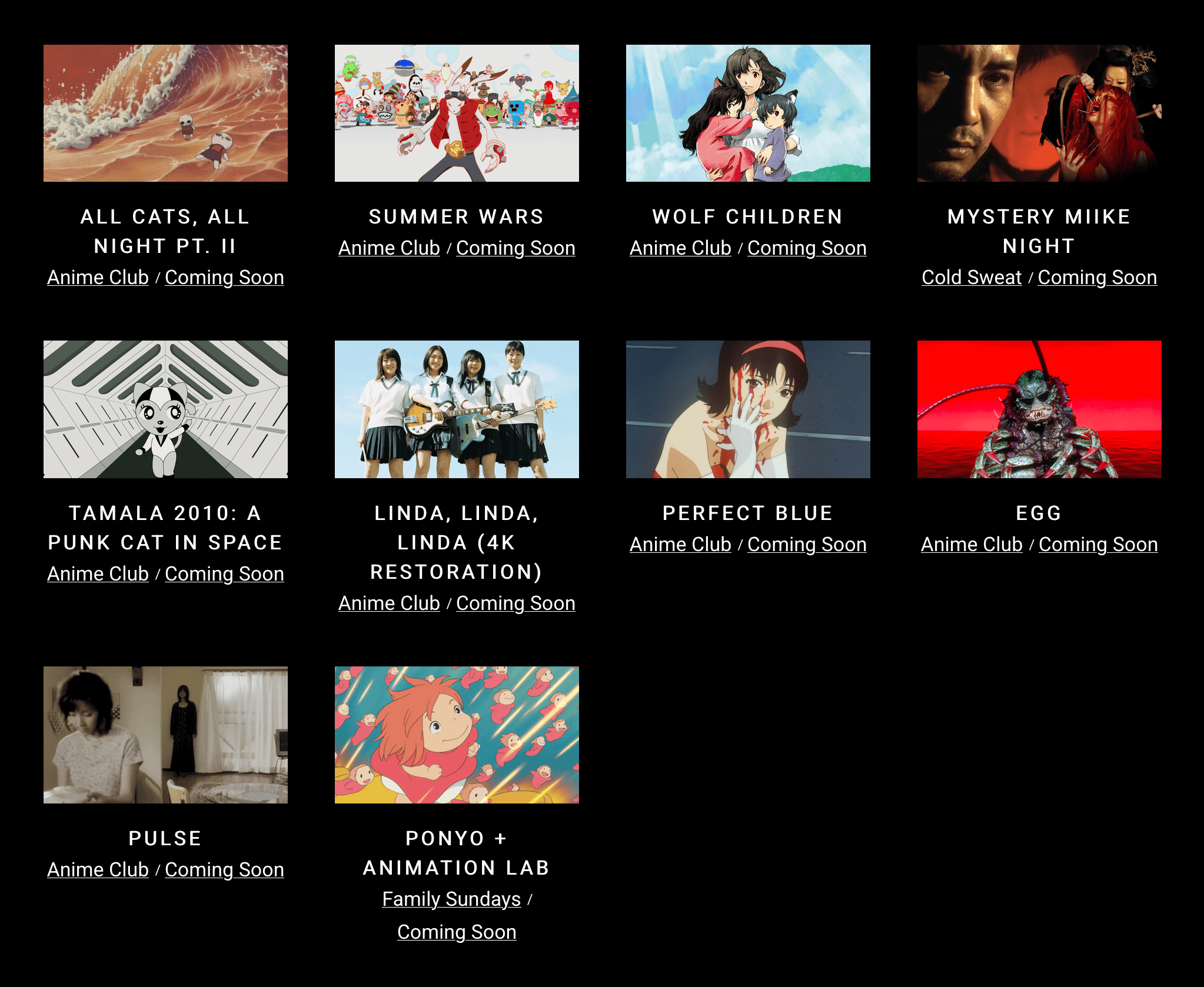 Anime Club Presents 2026