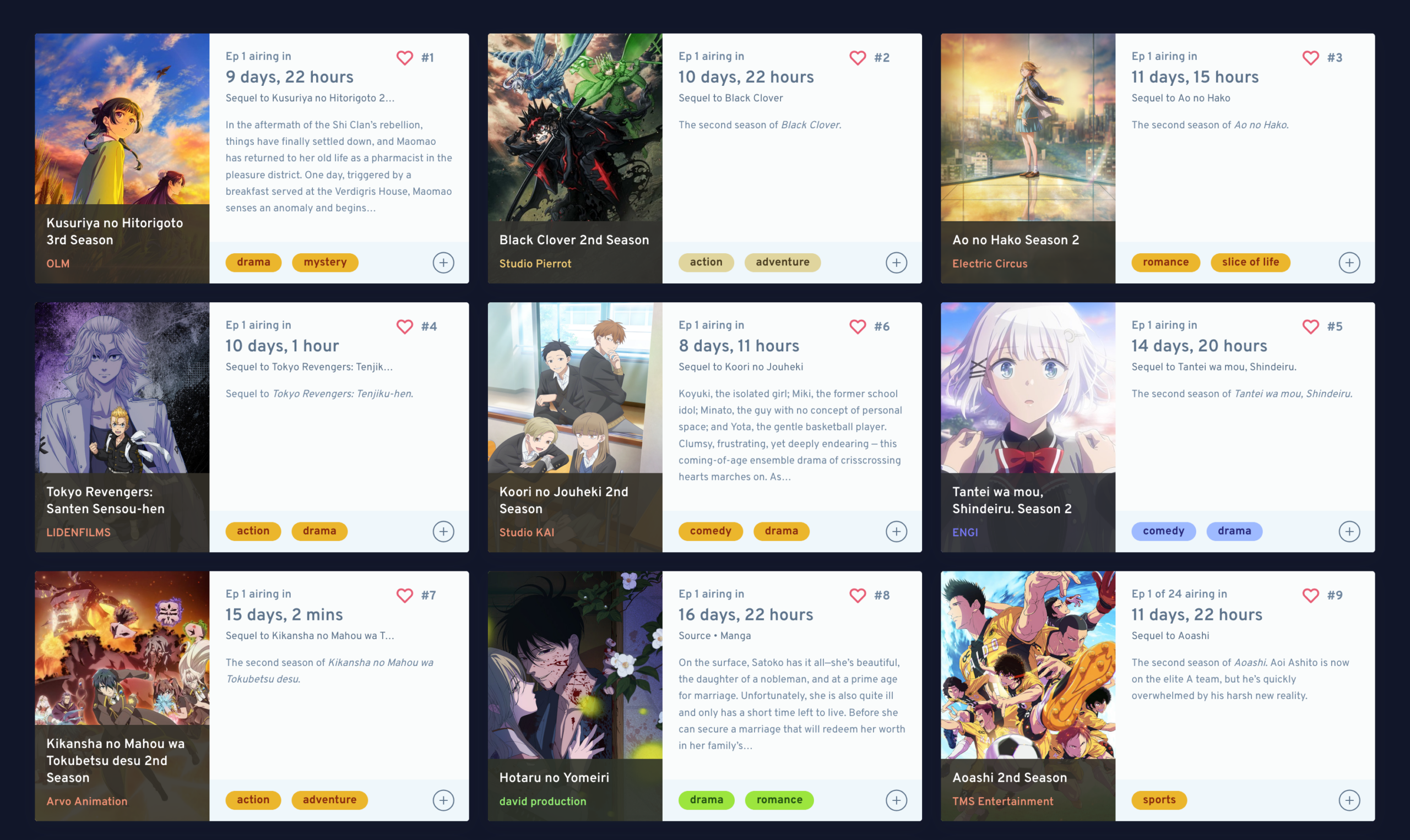 Anime Sampler: Fall 2026
