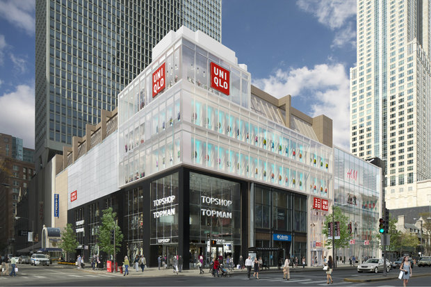 Uniqlo: Chicago Flagship Rendering